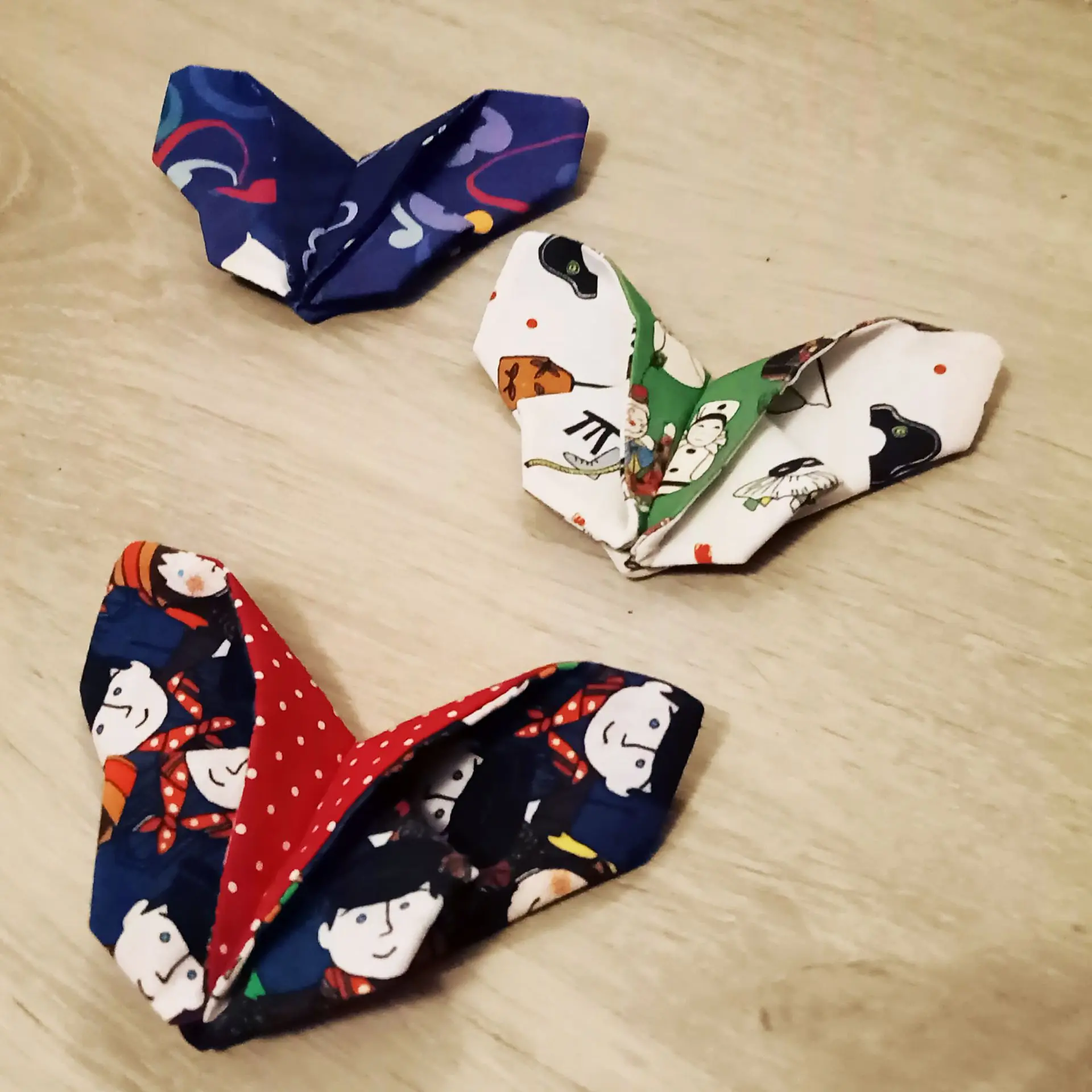 coudre un papillon en tissu