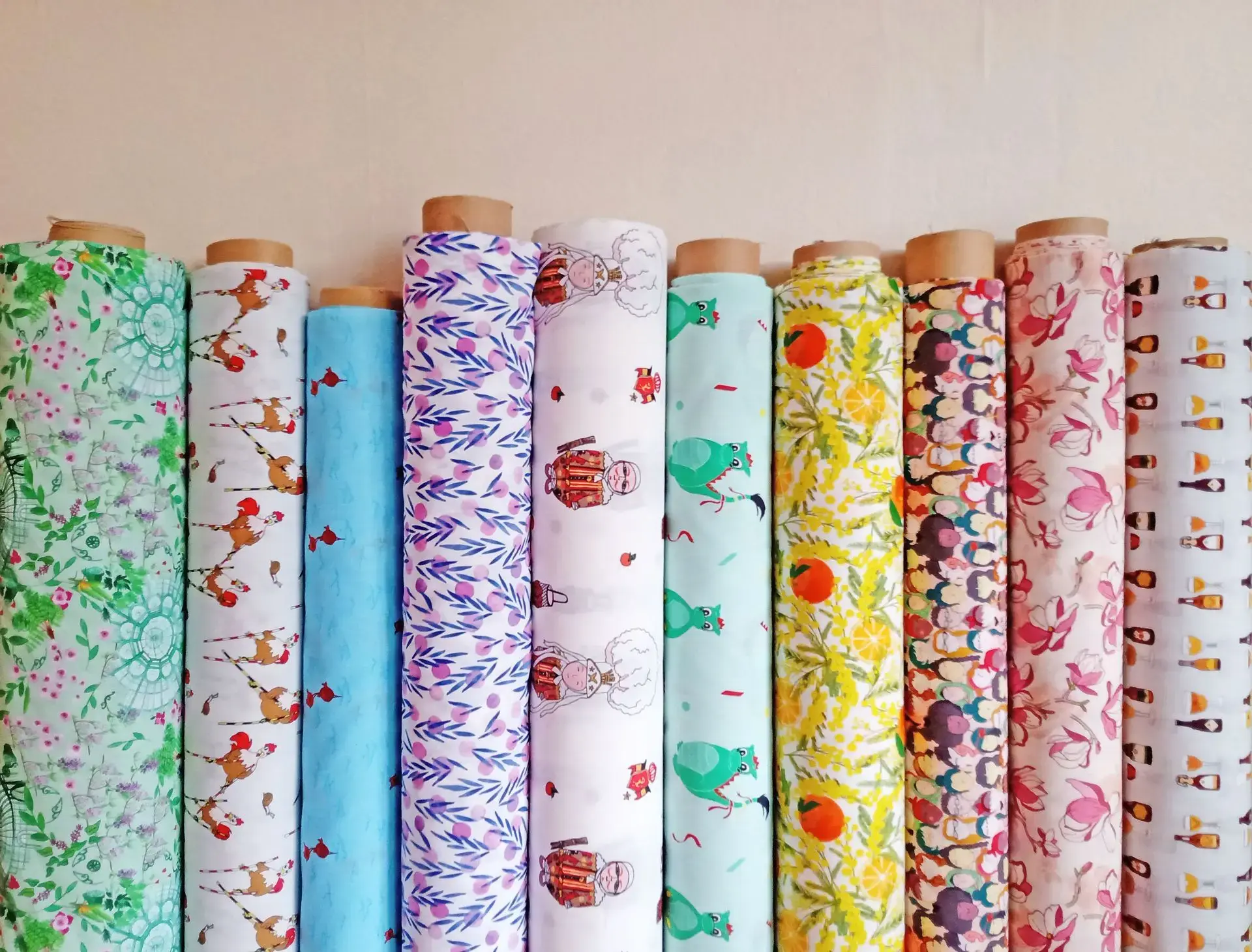 tissus Kanojo Design, popelines de coton imprimées