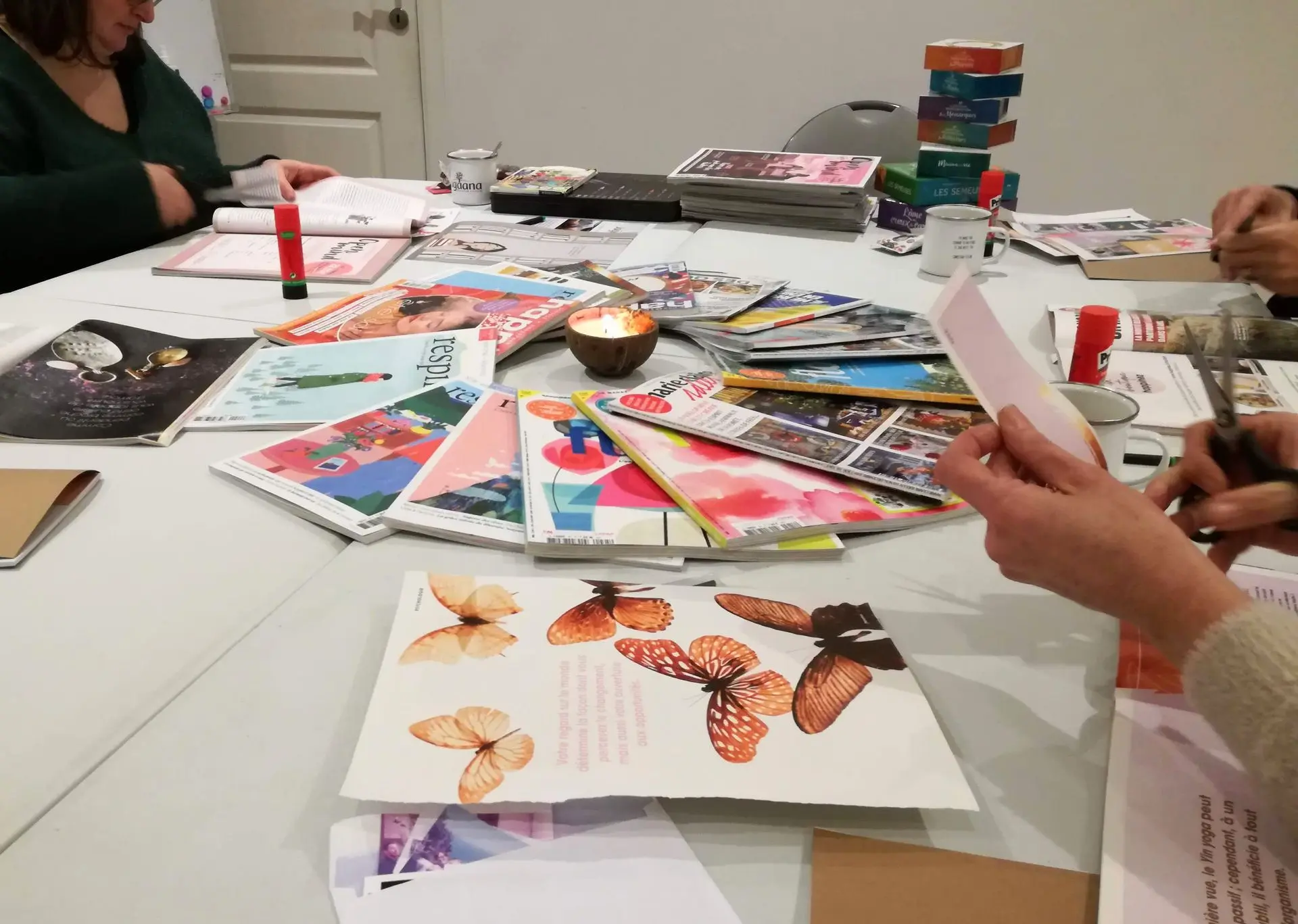 atelier créatif, tableau de visualisation