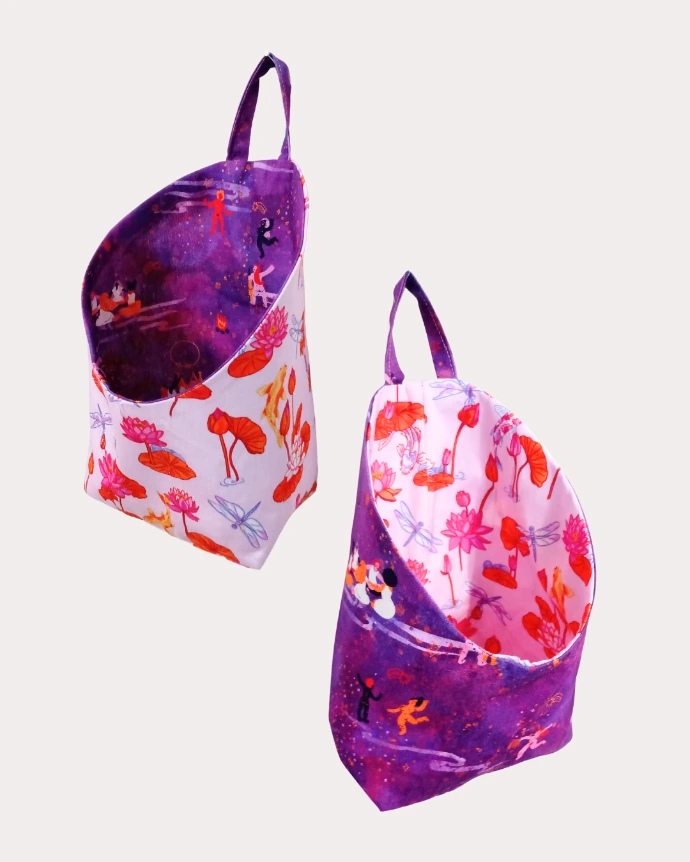 panier suspendu idées couture coupon de tissu