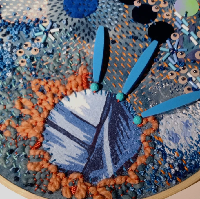 broderie intuitive, création originale