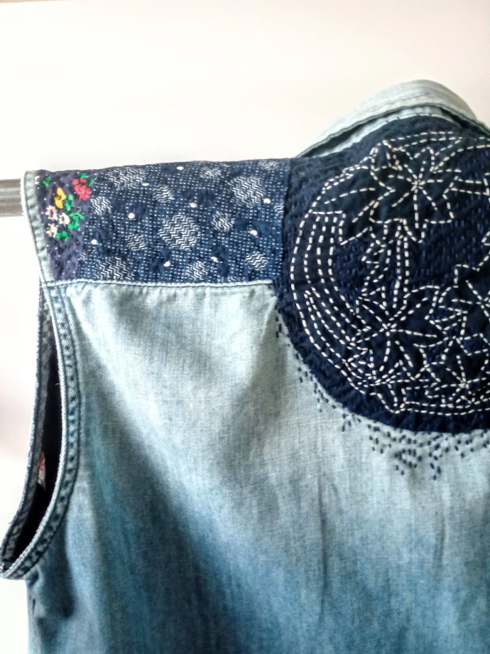 sashiko, visible mending