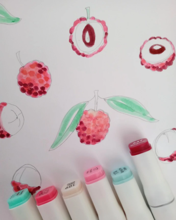 création du motif litchi