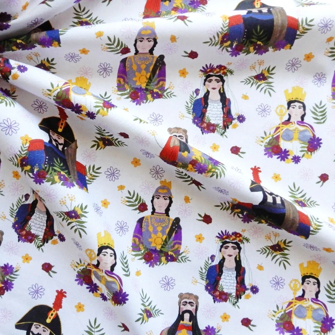 Tissu Ducasse d'Ath, les géants d'Ath