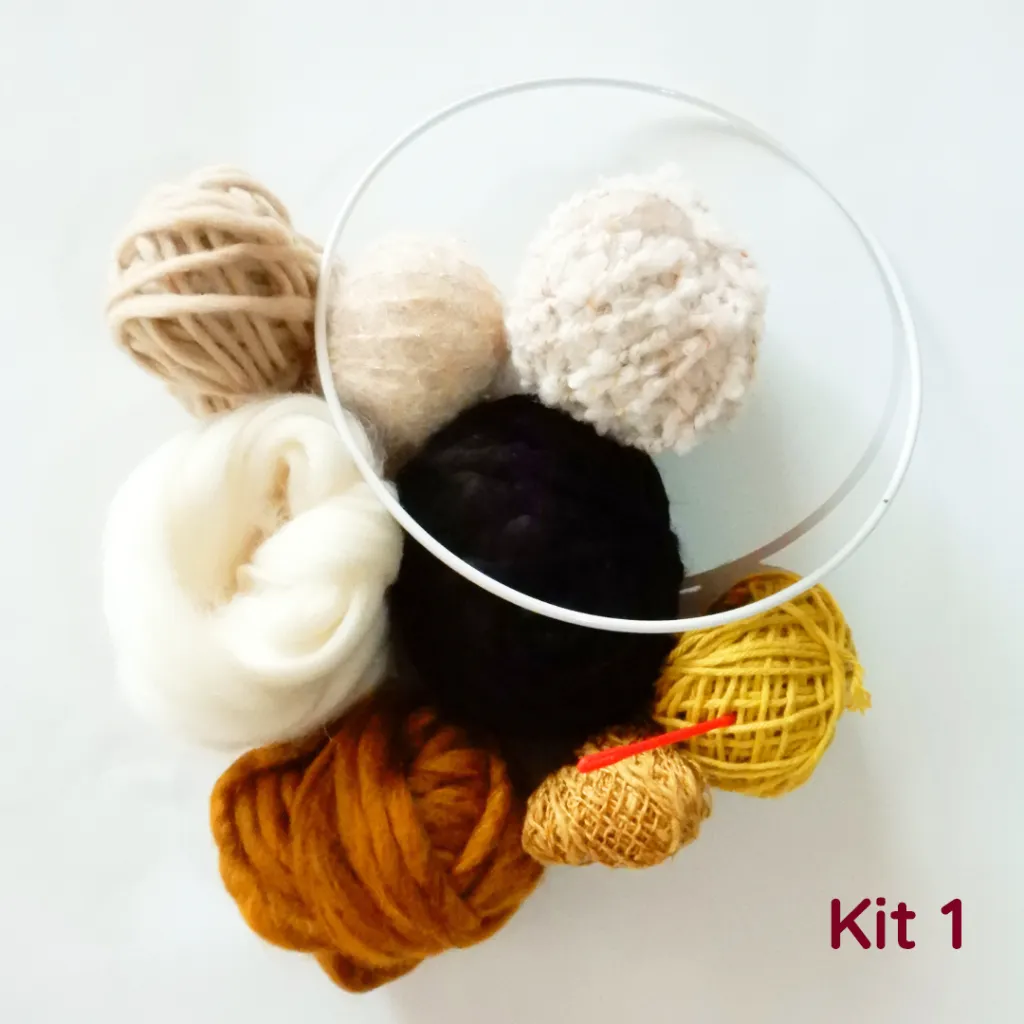 Kit de tissage -1- tons moutarde-jaune-noirs.webp