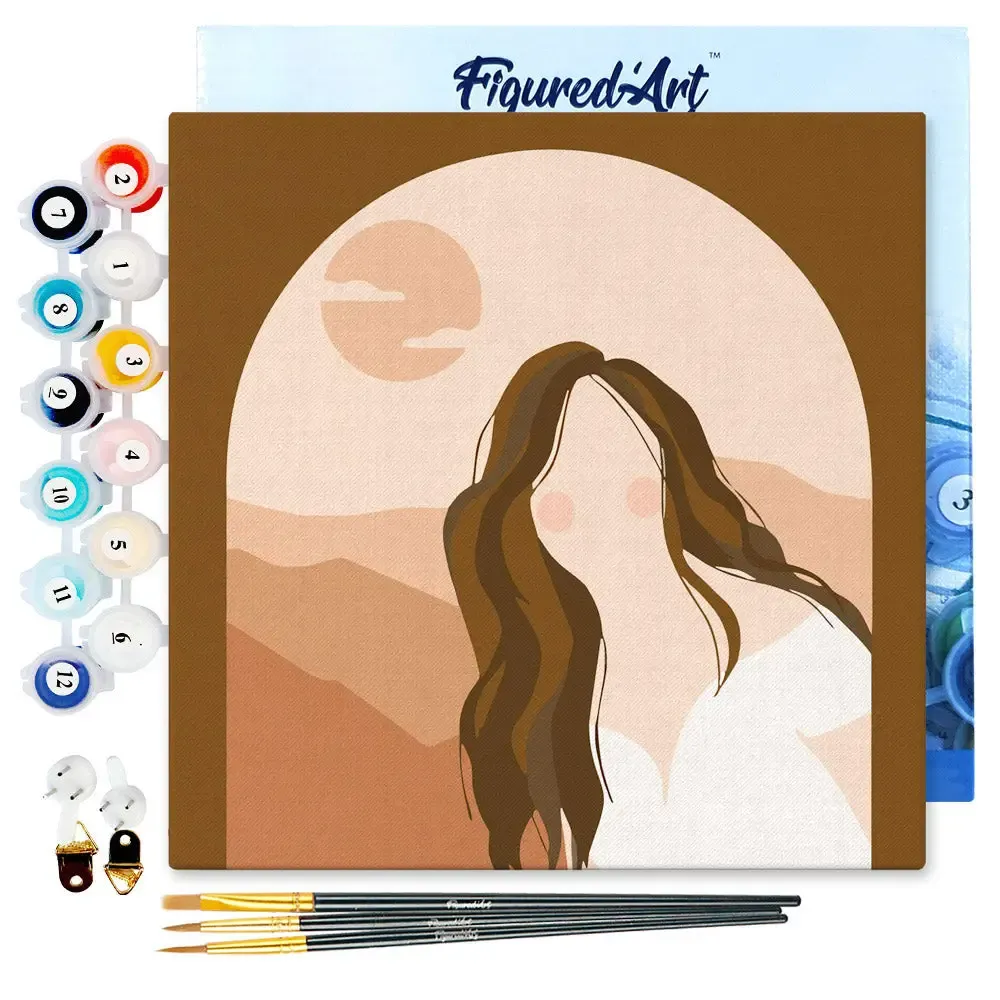 Kit peinture numéros Femme1.webp