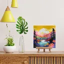 kit diamond painting coucher de soleil - rendu.webp