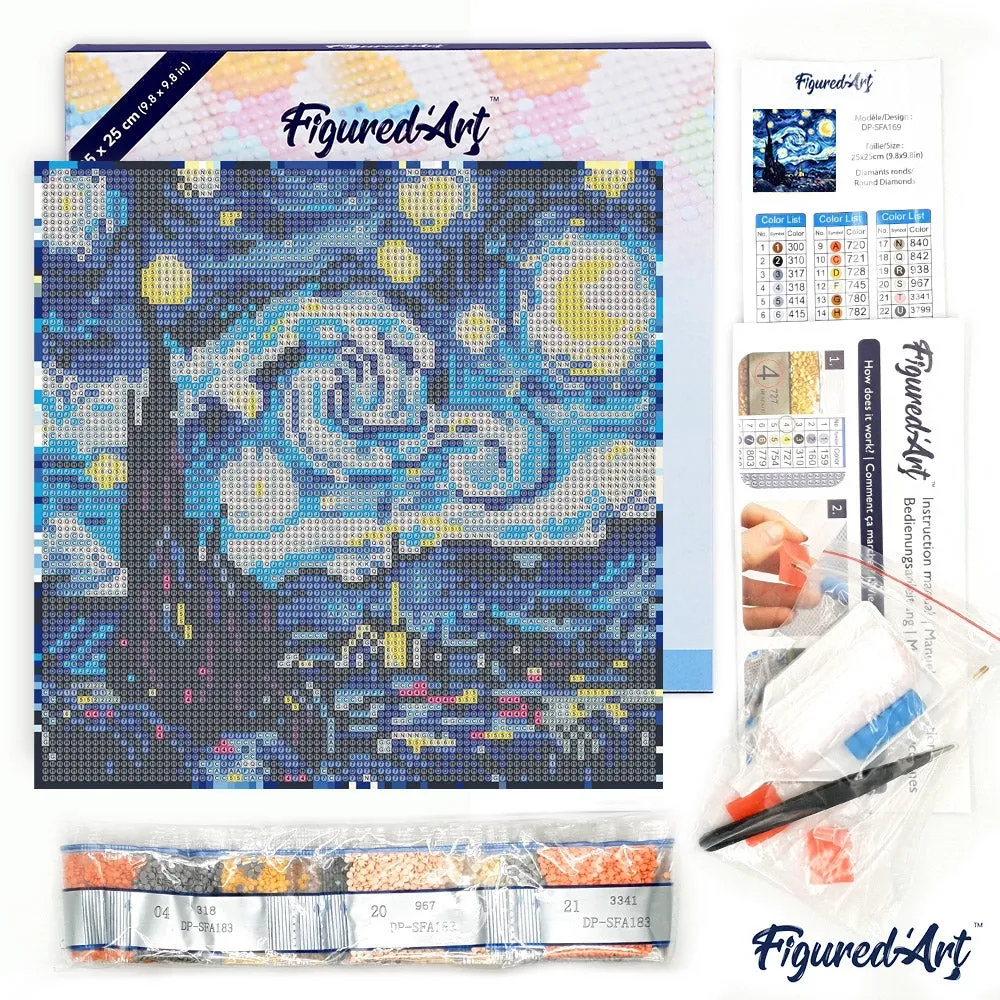 kit diamond painting nuit étoilée - contenu.webp