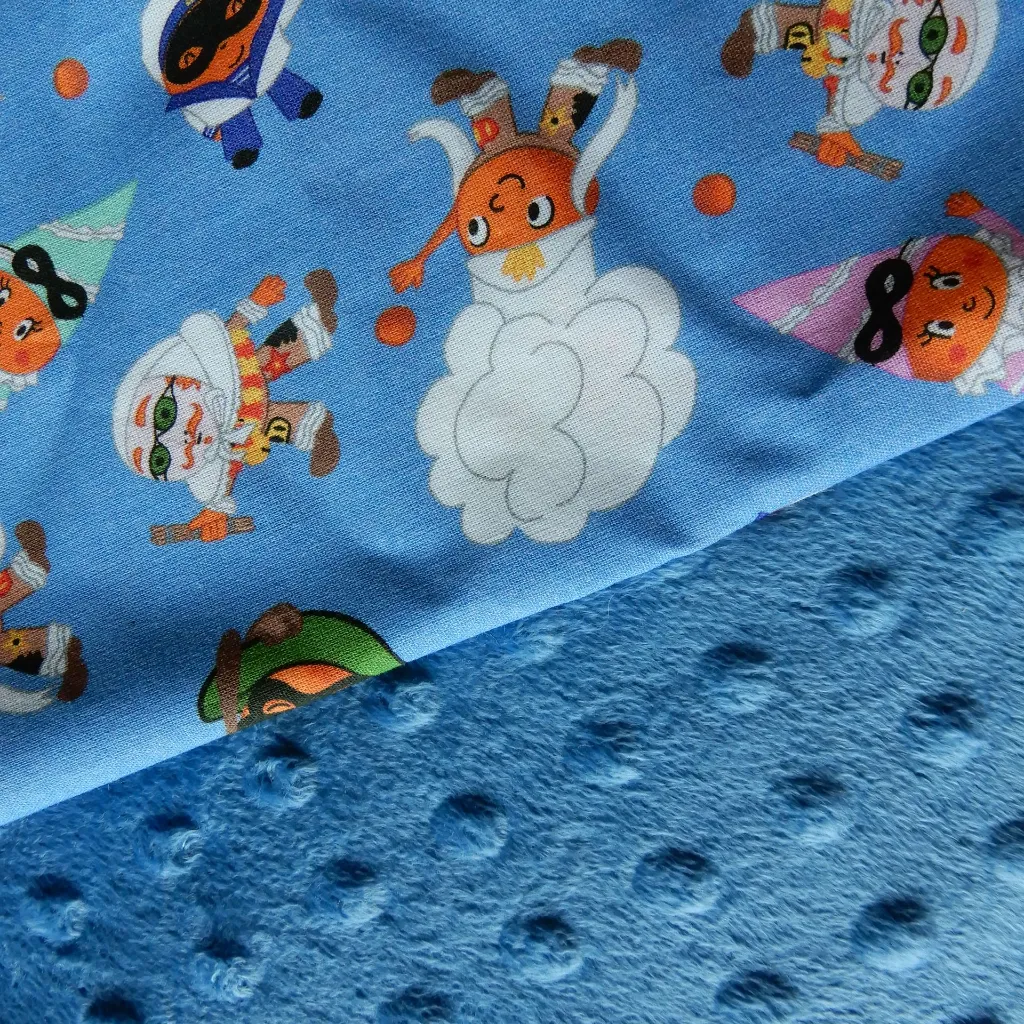 combo minky bleu - oranges costumées bleu.webp