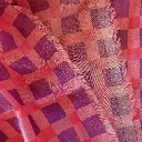 voile de coton imprimé carreaux mauve et rose.webp