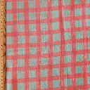 voile de coton imprimé carreaux rose et bleu règle.webp