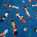 Popeline de coton Marcheurs de l'Entre-Sambre-et-Meuse 