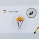 Ecussons thermocollant Cornet de frites
