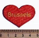 Ecussons thermocollant I love Brussels