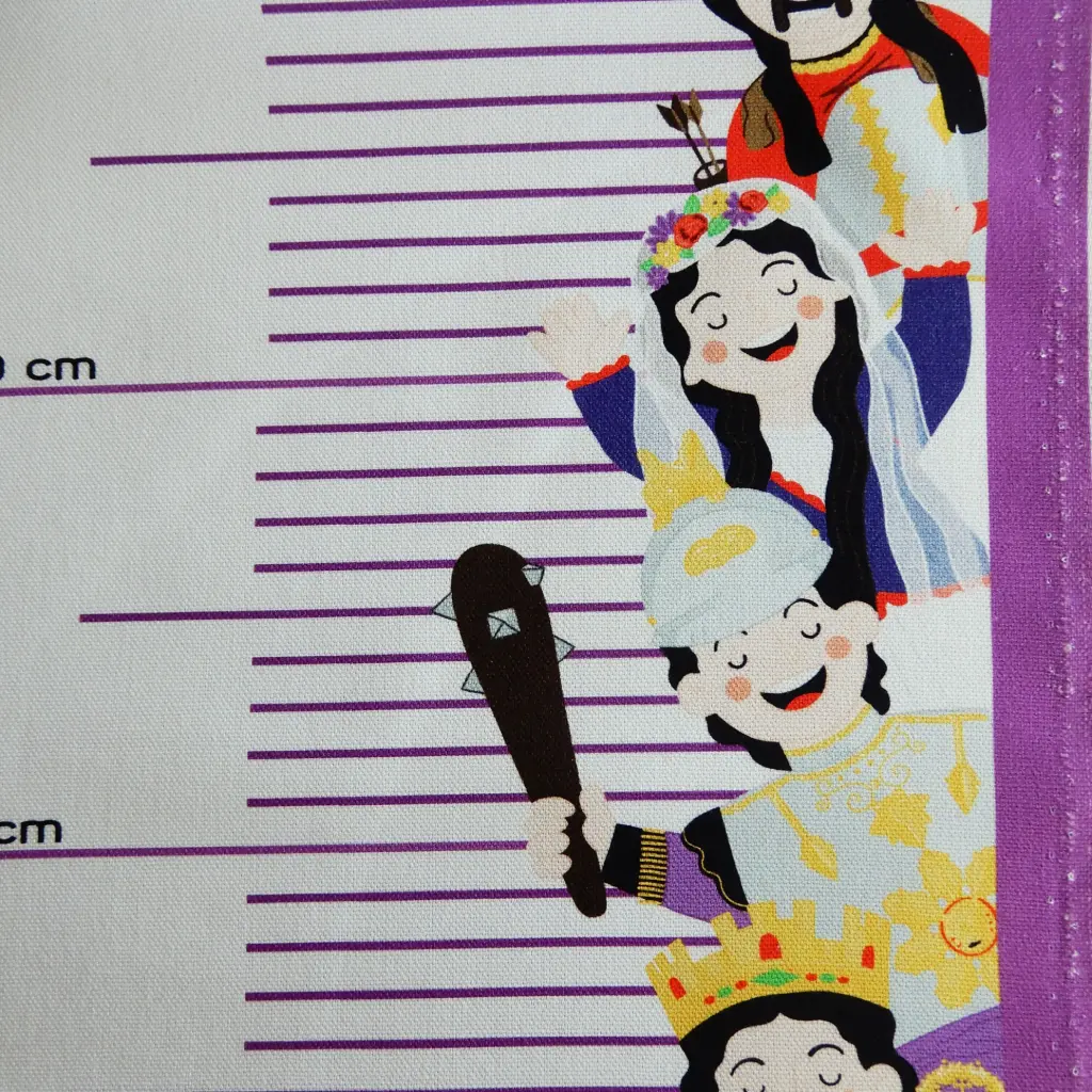 La Toise des géants (fond blanc bords mauves)