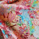 Viscose Paysage fantastique bordeaux