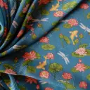 Viscose Lotus, koï et libellules