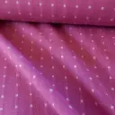 Coton Butta dobby à carreaux mauves et blancs