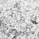 Tissu coton Carnaval à colorier 