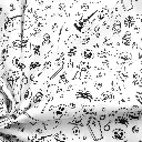Tissu coton Halloween à colorier