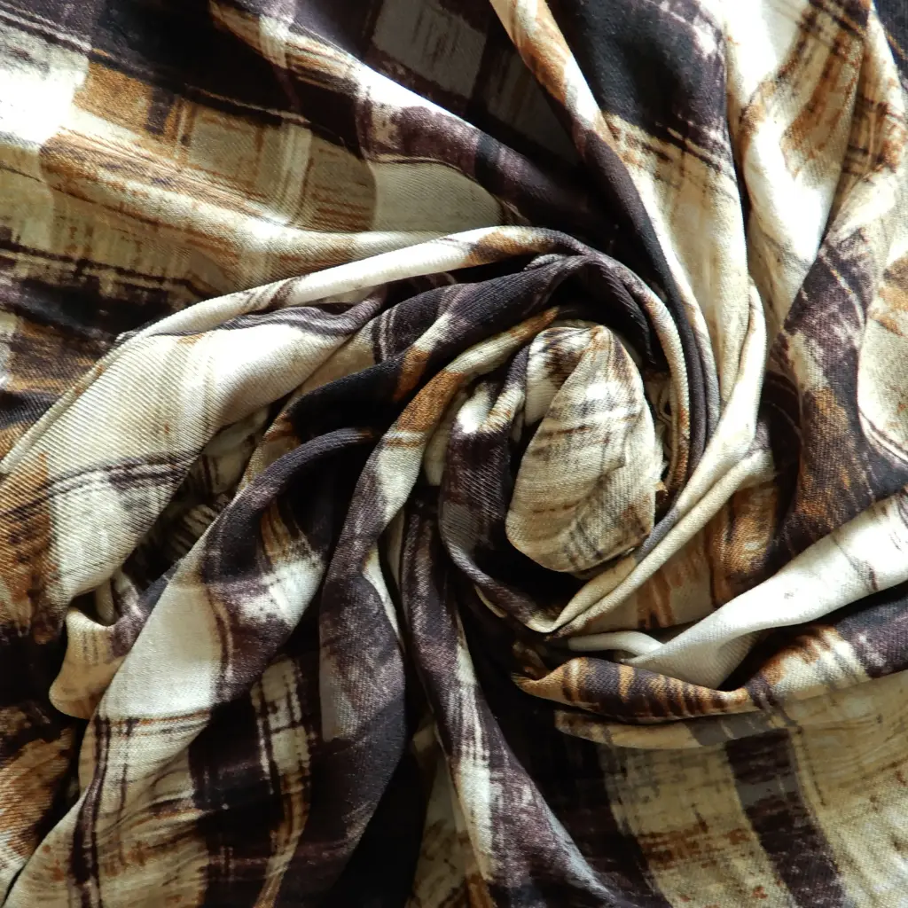 Fin tissu de laine dans les tons bruns