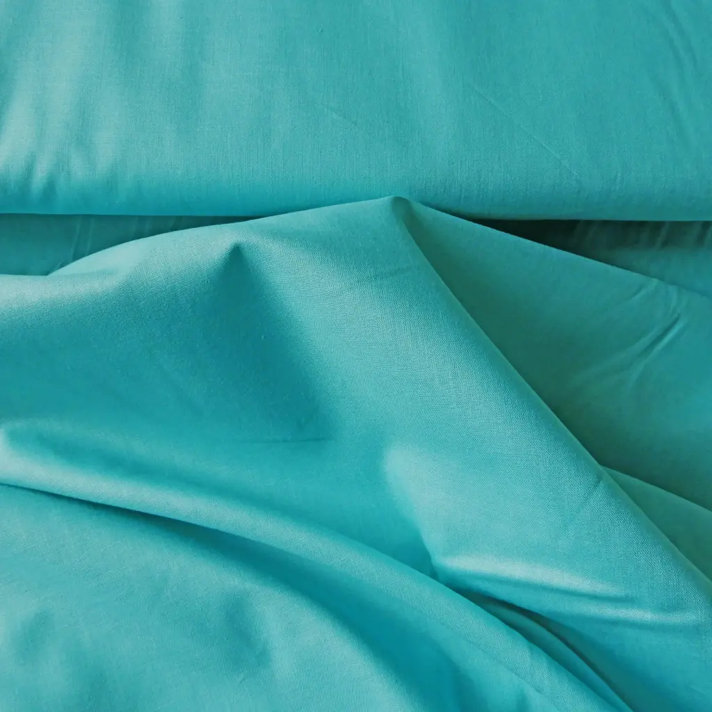 Popeline de coton céladon