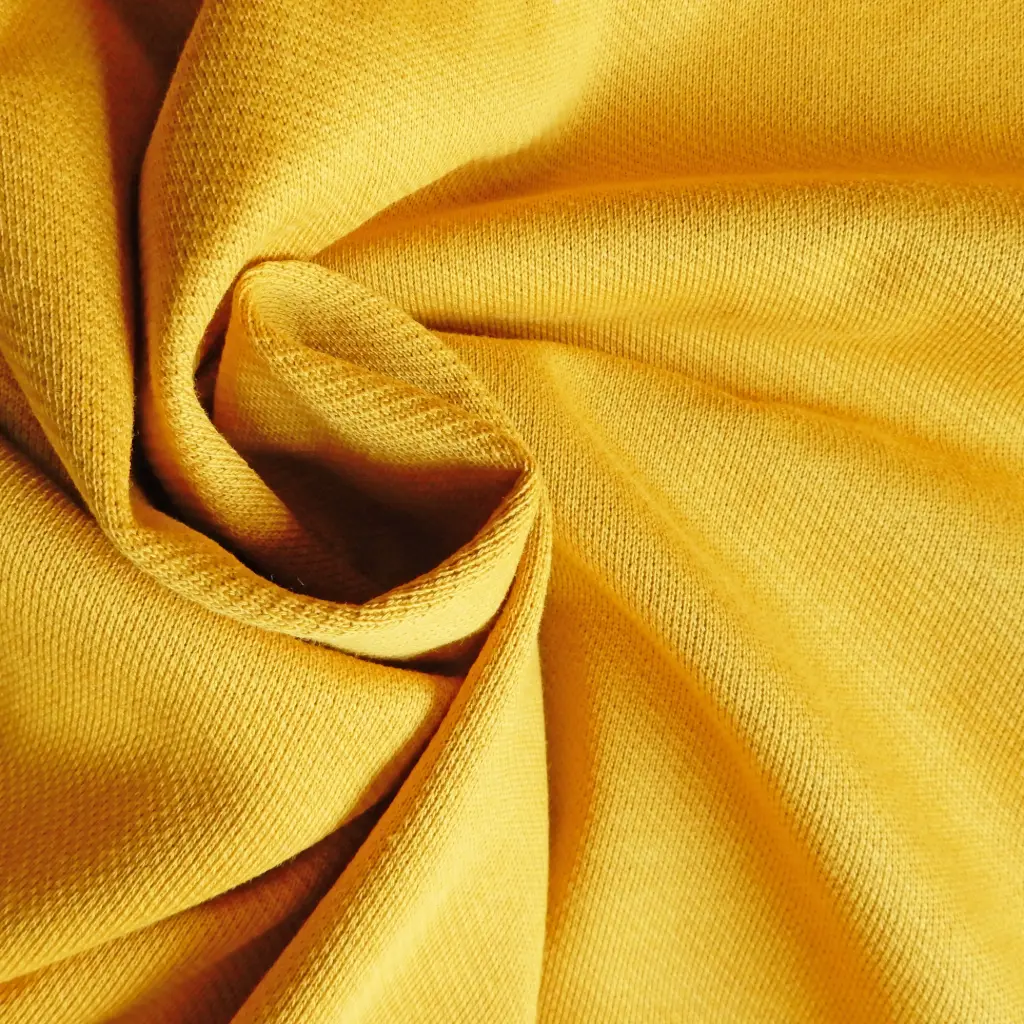 French terry jaune