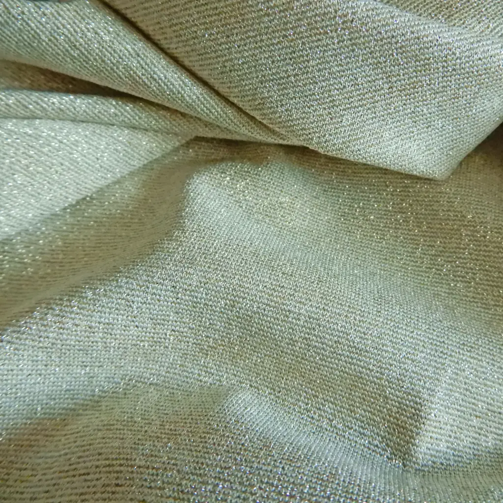 Jersey beige et doré