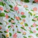 Cretonne de coton Lotus, Koïs et Libellules