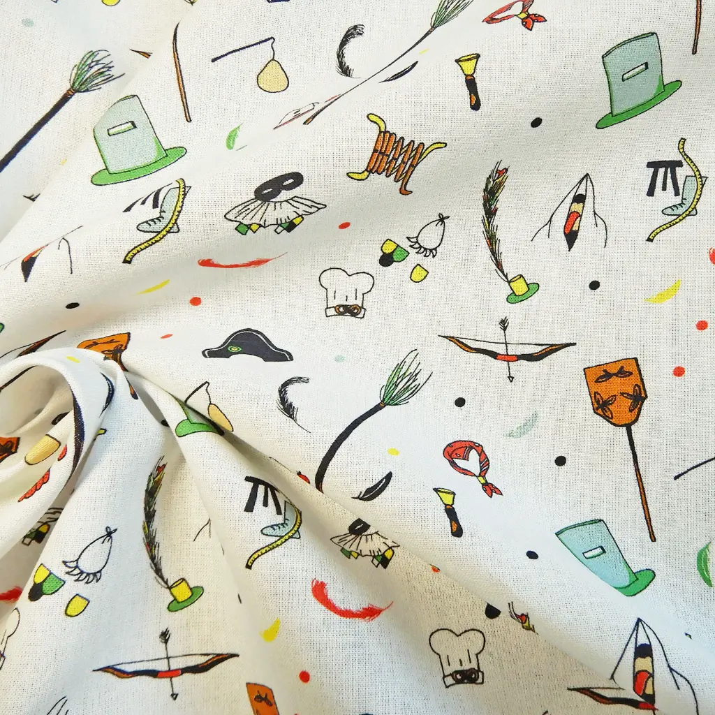 Tissu coton Les accessoires du Cwarmê de Malmedy