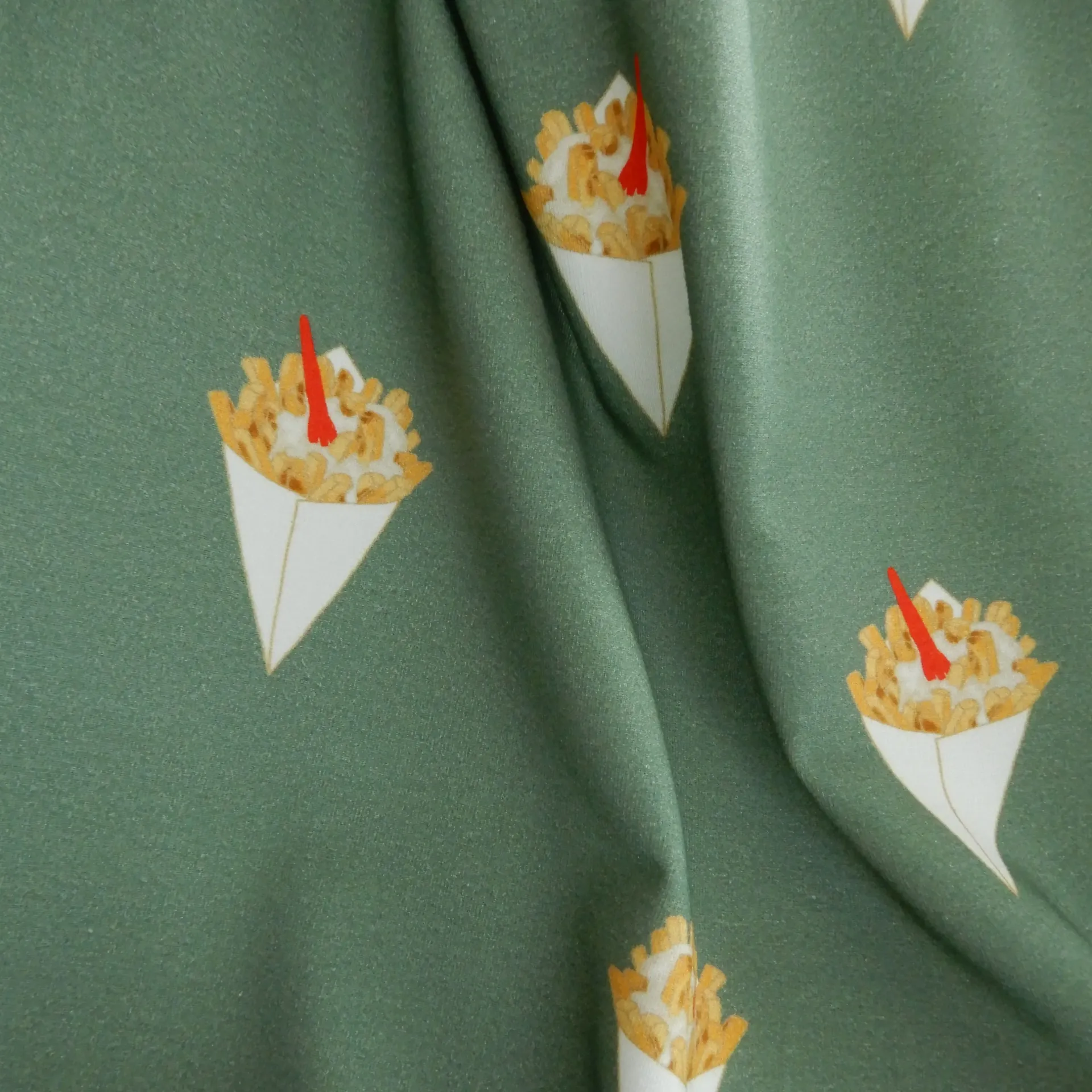 Jersey Une grande frite - kaki