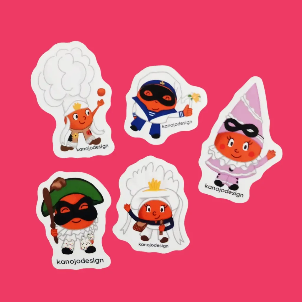 Stickers Carnaval de Binche (Gilles)