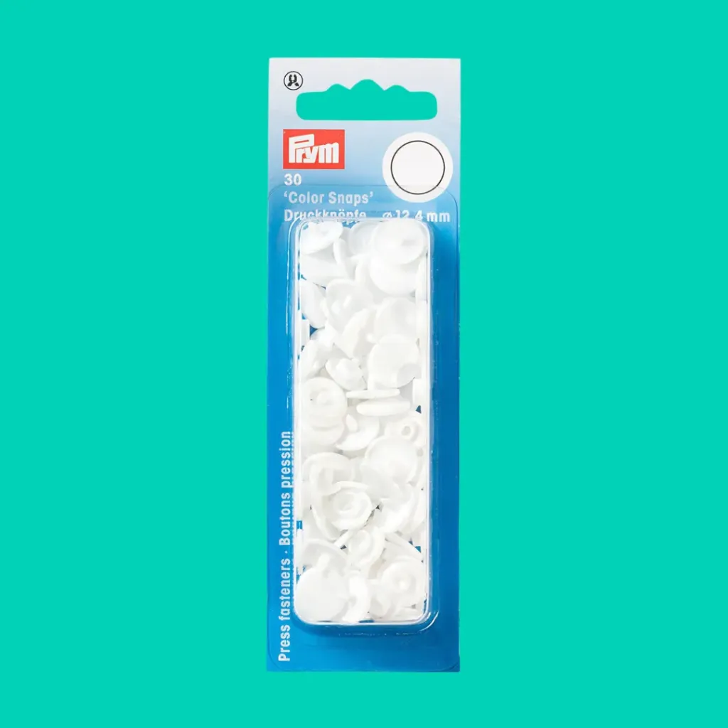 Boutons pressions Color Snaps blancs