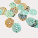 Boutons nacre fleuris