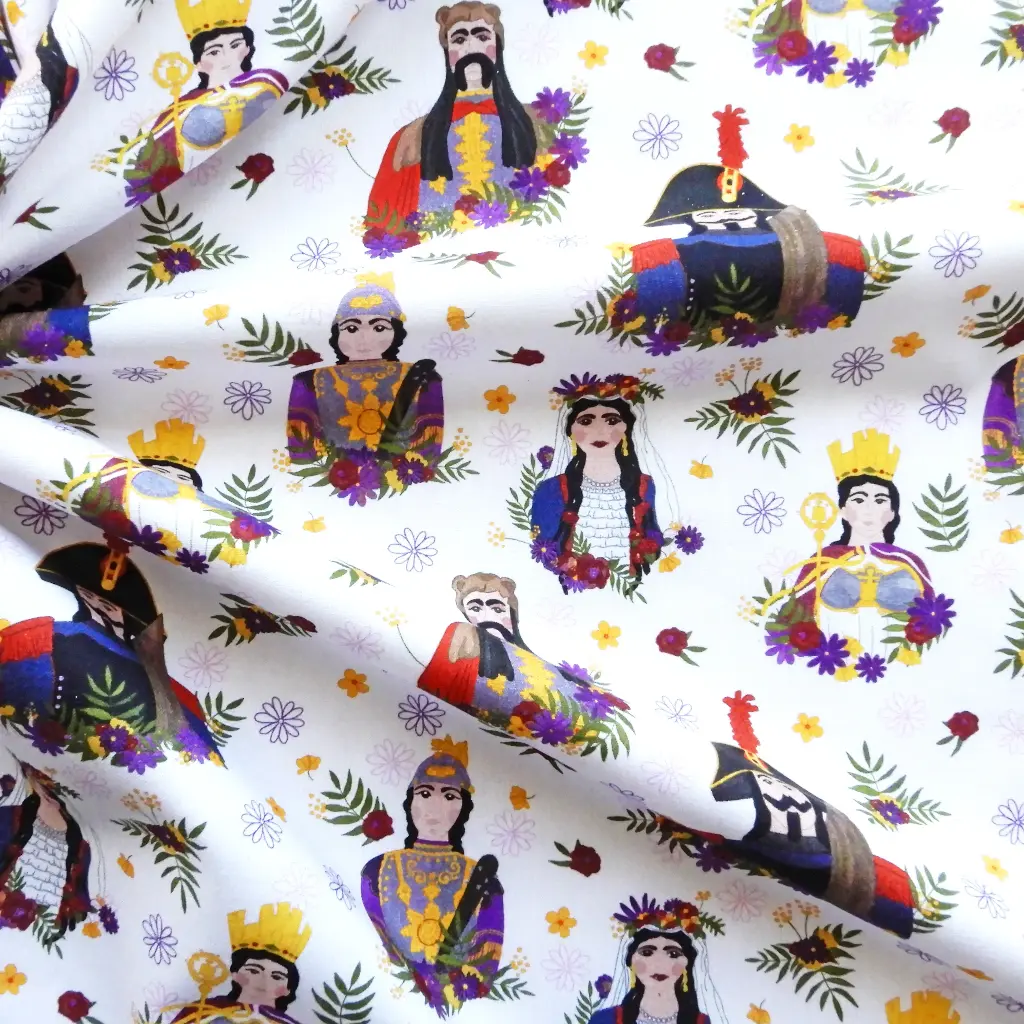 Tissu coton Les géants d'Ath