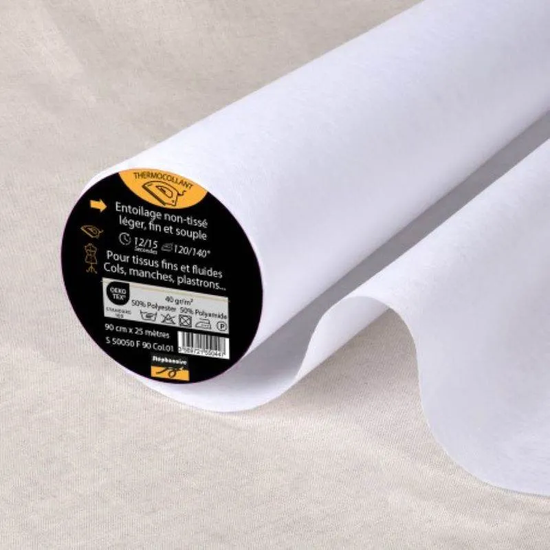 [S50050F90C1] Toile thermocollante non tissée fine
