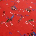 Popeline de coton Koinobori rouge