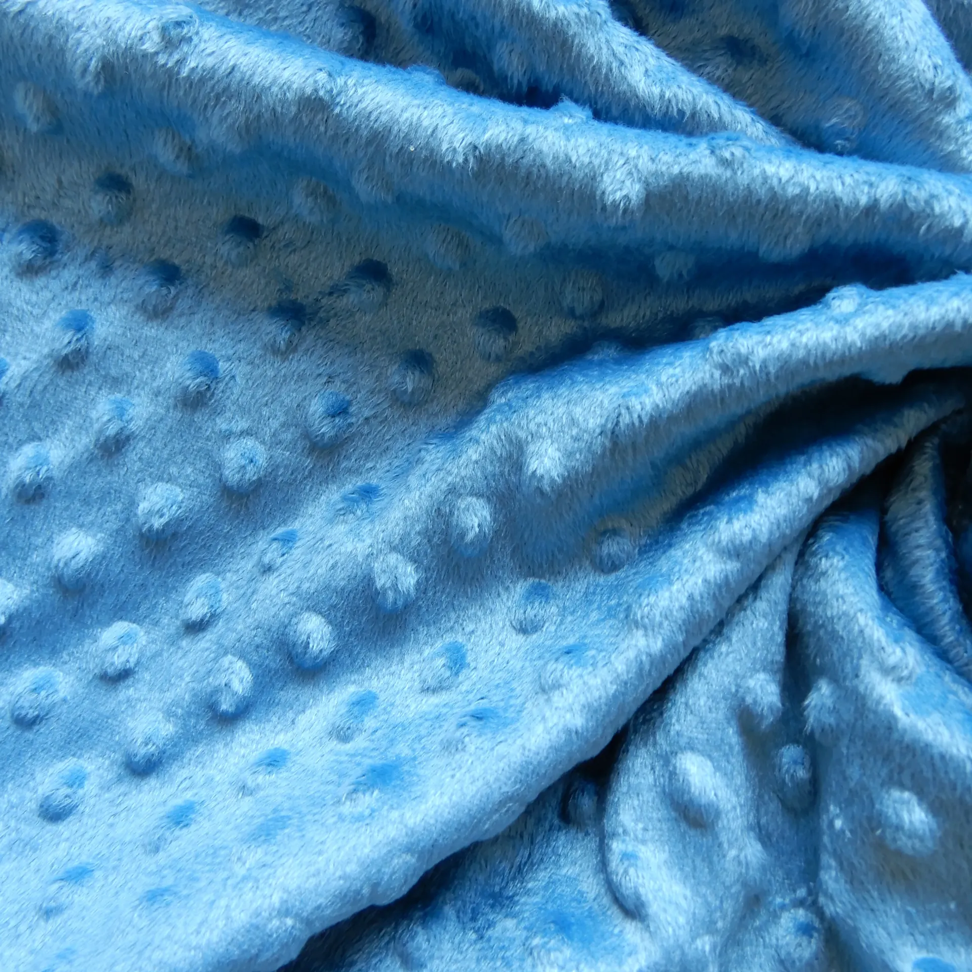 Minky bleu