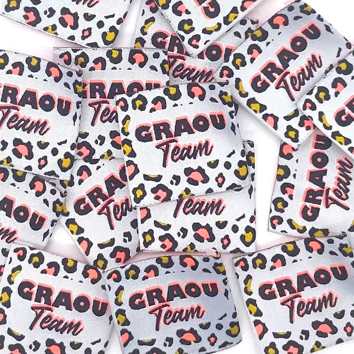 Etiquette Graou Team - fluo