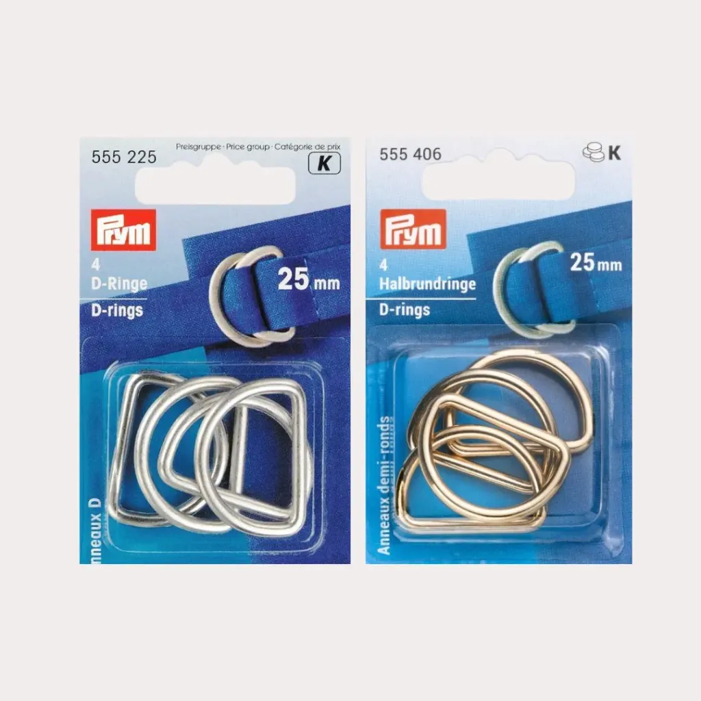 [Prym 555406] Anneaux demi-lune 25mm (doré)