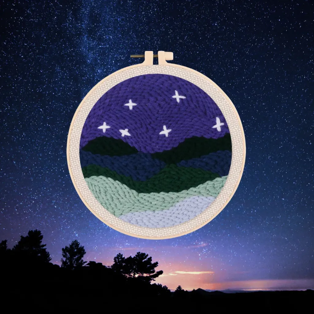 Kit punch needle Sous les étoiles