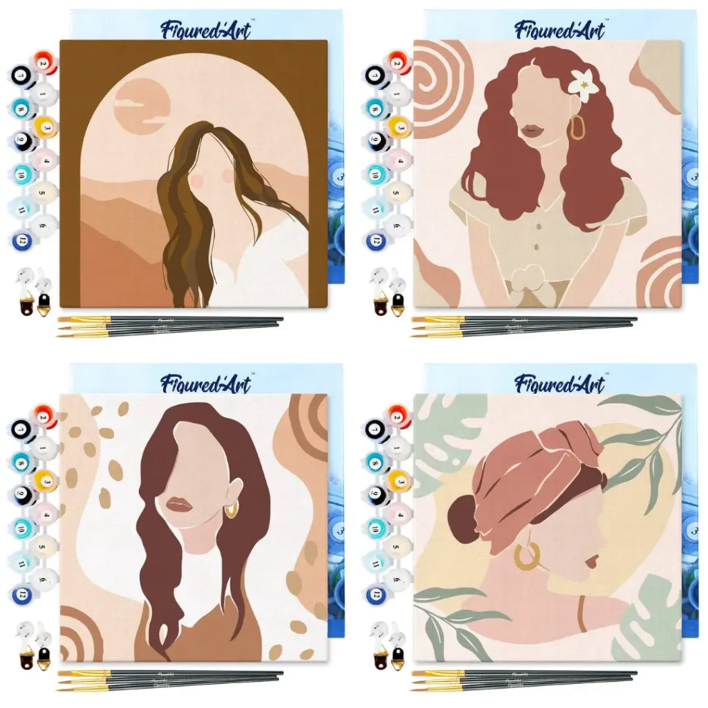 Kit Peinture aux Numéros Femmes (Kit 1)