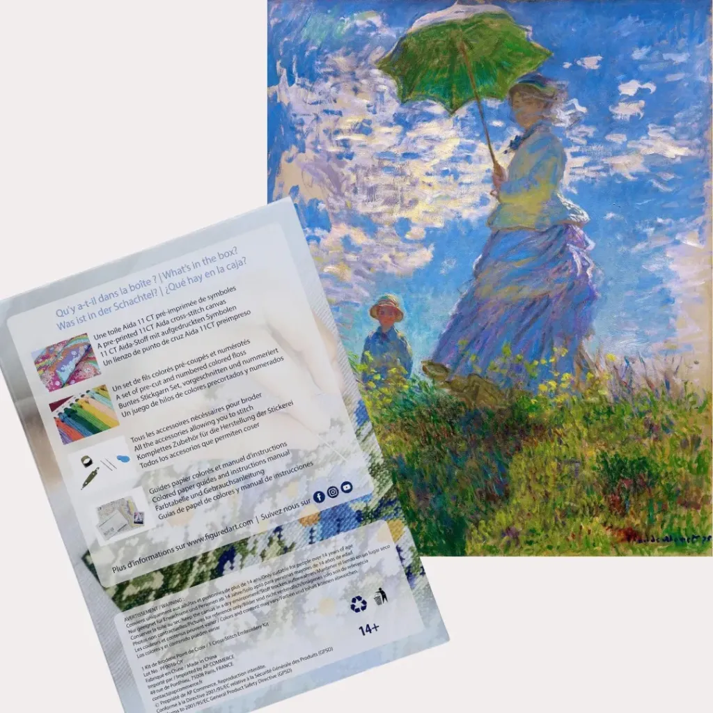 Kit broderie au point de croix Monet