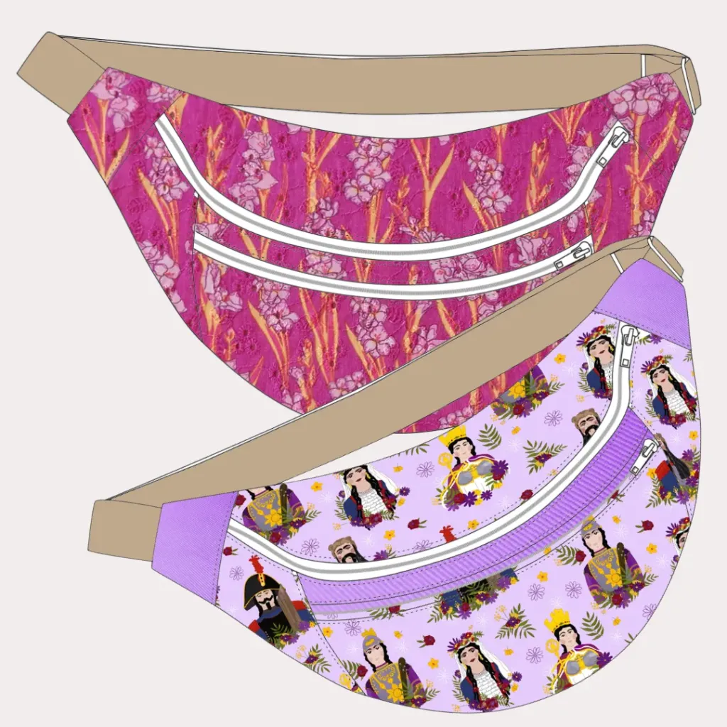Kit Sac banane de la Ducasse d'Ath (Géants fleuris)