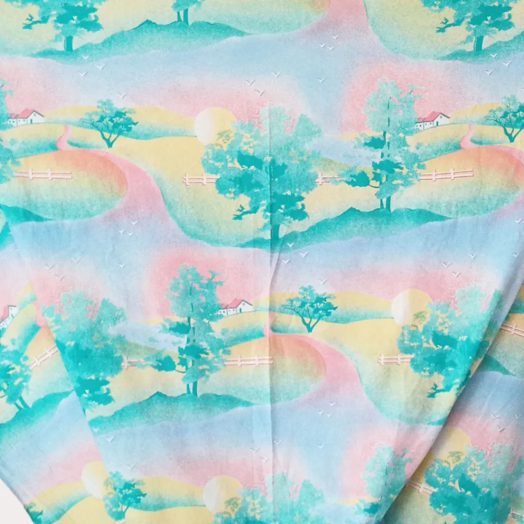 Coupon vintage paysage