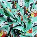 Popeline de coton Lumeçon, ducasse de Mons