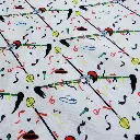 Popeline de coton Accessoires de la ducasse de Mons