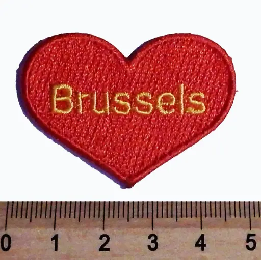 Ecussons thermocollant I love Brussels