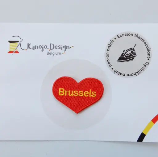 Ecussons thermocollant I love Brussels