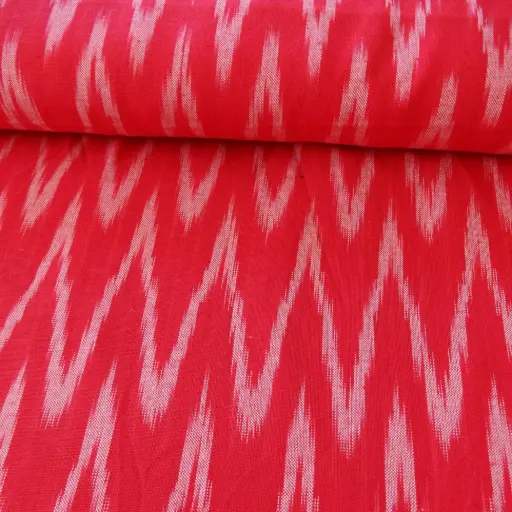 [Ikat rouge] Tissu Ikat rouge